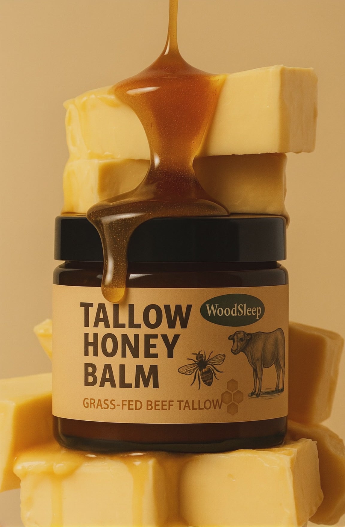 Whipped Beef Tallow And Honey Balm